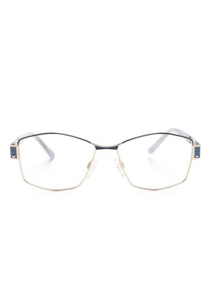 Cazal lunettes de vue 1245 à monture géométrique - Bleu