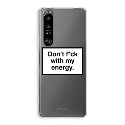 My energy: Sony Xperia 1 III Transparant Hoesje