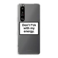 My energy: Sony Xperia 1 III Transparant Hoesje