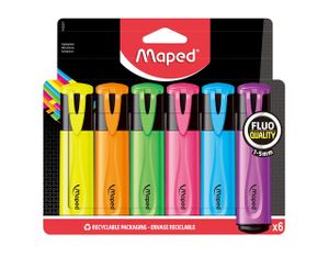 Maped 742557 markeerstift 6 stuk(s) Fibre tip Meerkleurig