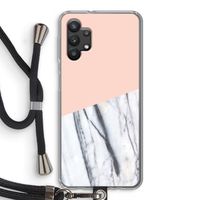 A touch of peach: Samsung Galaxy A32 5G Transparant Hoesje met koord