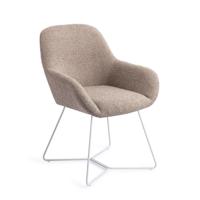 Jesper Home Eetkamerstoel 'Kushi' Beehive White, kleur Stone Haze