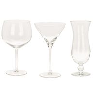 Moederdag cadeau - cocktailgazen set - 12x stuks - 3 verschillende soorten