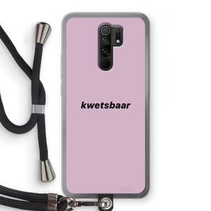 kwetsbaar: Xiaomi Redmi 9 Transparant Hoesje met koord