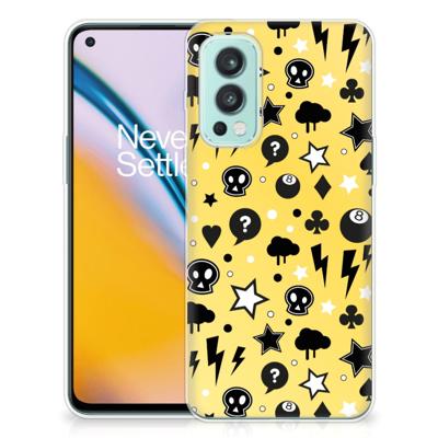 Silicone Back Case OnePlus Nord 2 5G Punk Geel Silicone Back Case OnePlus Nord 2 5G Punk Geel