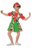 Funky Clown meisjes kostuum