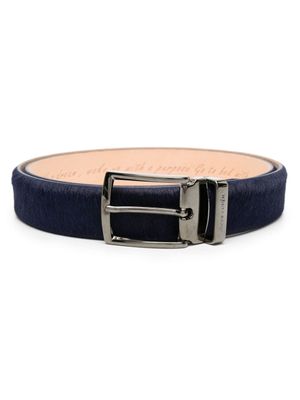 Jacob Cohën ceinture en cuir à boucle - Bleu