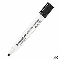 Markeerstiften Staedtler Whiteboard Wit Zwart (10 Stuks) (1 Stuks) - thumbnail
