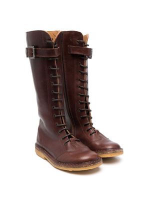 Pèpè bottes à lacets - Marron