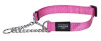 Rogz For Dogs fanbelt halfslip halsband roze Rogz For Dogs fanbelt halfslip halsband roze