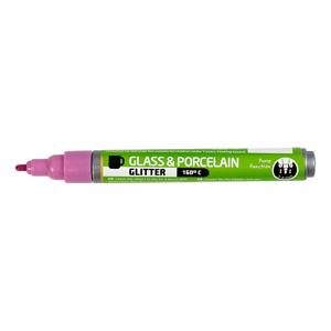 Creativ Company Glas- en porseleinstift glitter semi-dekkend - roze