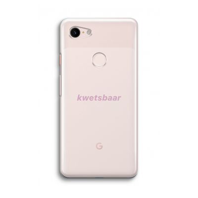 kwetsbaar: Google Pixel 3 Transparant Hoesje