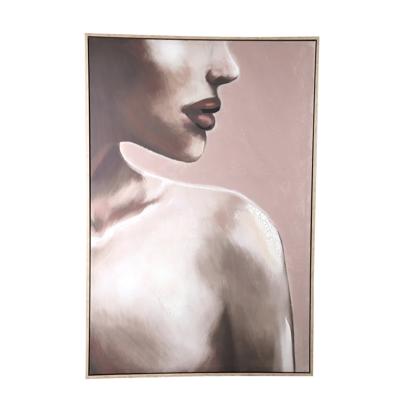 Liliana Bruin Schilderij Rechthoek Vrouw