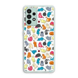 Kleurrijke katten: Samsung Galaxy A52s 5G Transparant Hoesje