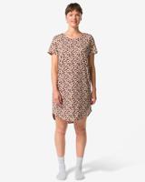HEMA Damesnachthemd micro beige (beige)