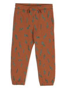 Stella McCartney Kids pantalon de jogging à imprimé graphique - Marron