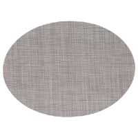 Ovale placemat Maoli grijs kunststof 48 x 35 cm