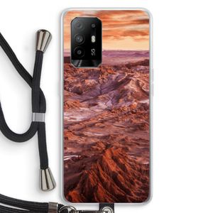 Mars: Oppo A94 5G Transparant Hoesje met koord