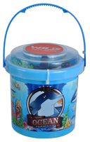 18x Plastic speelgoed mini oceaan dieren in emmertje   -