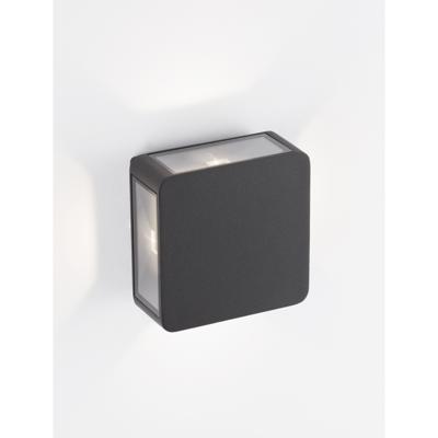Lyora Vierkante wandlampSerika antraciet - 9492580