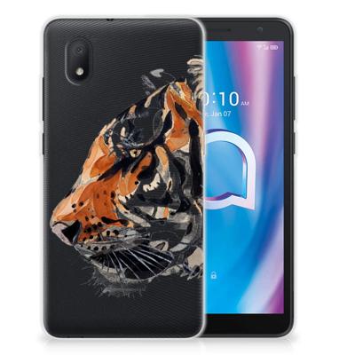 Smartphone hoesje Alcatel 1B (2020) Watercolor Tiger