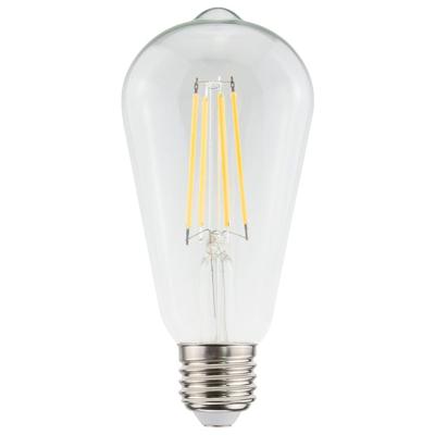 LED Filament lamp E27 - 7 Watt 806 Lumen - ST64 Edison - 2700K Warmwit licht - Dimbaar - Helder glas
