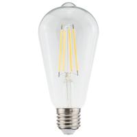 LED Filament lamp E27 - 7 Watt 806 Lumen - ST64 Edison - 2700K Warmwit licht - Dimbaar - Helder glas