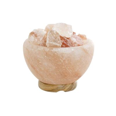Verlichte decoratie DKD Home Decor Zout Oranje 15 W 15 x 15 x 12 cm