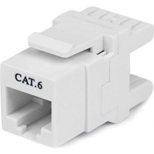 StarTech.com 180° Cat6 Contactbus RJ45 Ethernet Cat6 Wandcontactbus Wit Type 110