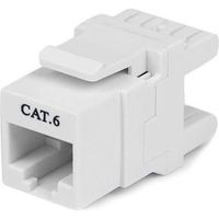 StarTech.com 180° Cat6 Contactbus RJ45 Ethernet Cat6 Wandcontactbus Wit Type 110 - thumbnail