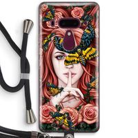 Lady Moth: HTC U12+ Transparant Hoesje met koord