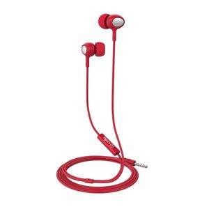 Celly oordopjes UP500 In Ear 3,5 mm audiojack 120 cm rood