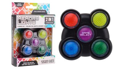 Memory en follow me spel met licht en geluid 2 in 1