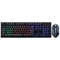 ZGB G20 1600 DPI Professional Wired RGB-achtergrondverlichting mechanische gevoel schorsing toetsenbord + optische muis Kit voor Laptop PC(Black)