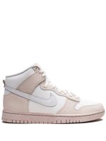 Nike Dunk High Retro PRM "Cracked Leather Swoosh" sneakers - Rose - thumbnail