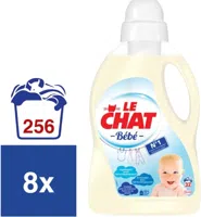 Le Chat Vloeibaar Wasmiddel Baby Voordeelverpakking - 256 wasbeurten (8x32)