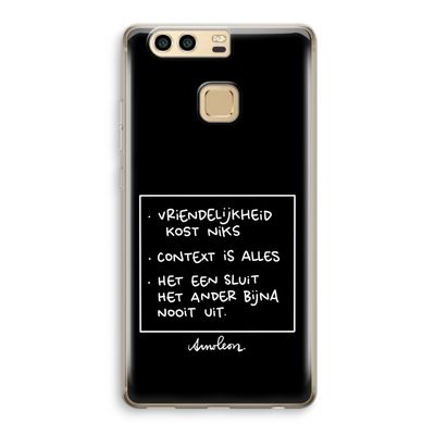 Mijn Motto's: Huawei P9 Transparant Hoesje
