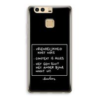 Mijn Motto's: Huawei P9 Transparant Hoesje