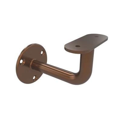 Bronzen leuningdrager voor vlakke trapleuning - per stuk Bronzen leuningdrager voor vlakke trapleuning - per stuk