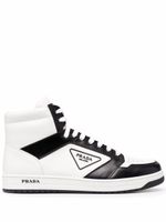 Prada baskets à détails contrastants - Blanc