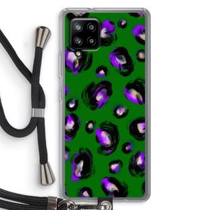 Green Cheetah: Samsung Galaxy A42 5G Transparant Hoesje met koord