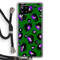 Green Cheetah: Samsung Galaxy A42 5G Transparant Hoesje met koord