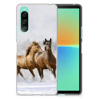 Sony Xperia 10 V TPU Hoesje Paarden