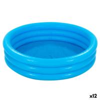 Opblaasbaar Kinderzwembad Intex Blauw Ringen 156 L 114 x 25 cm (12 Stuks)