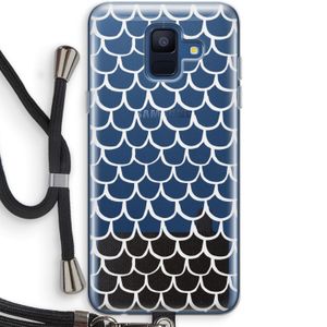 Dakpannetjes: Samsung Galaxy A6 (2018) Transparant Hoesje met koord