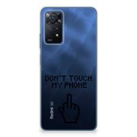Xiaomi Redmi Note 11 Pro 5G Silicone-hoesje Finger Don't Touch My Phone