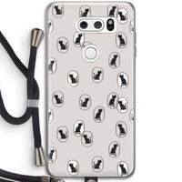 Miauw: LG V30 Transparant Hoesje met koord