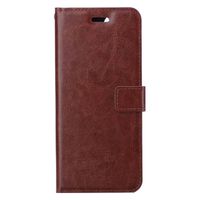 Basey iPhone 14 Pro Hoesje Book Case Kunstleer Cover Hoes -Bruin