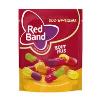 Red Band Duo winegums zoet/fris (190 gr)