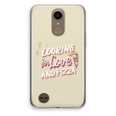 Pizza is the answer: LG K10 (2017) Transparant Hoesje